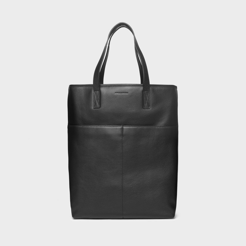 Tall tote bag with pockets sale