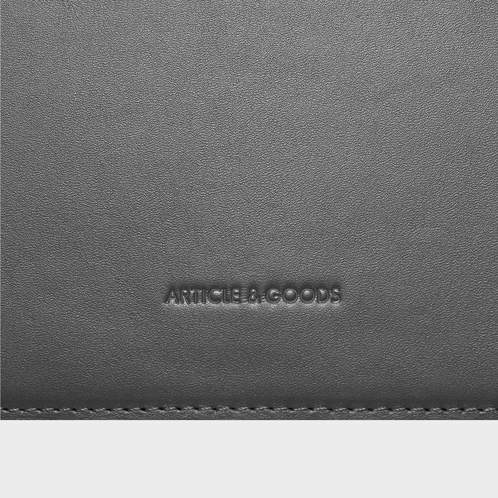 Flap Box Crossbody - N.135 - Slate Gray Smooth Nappa