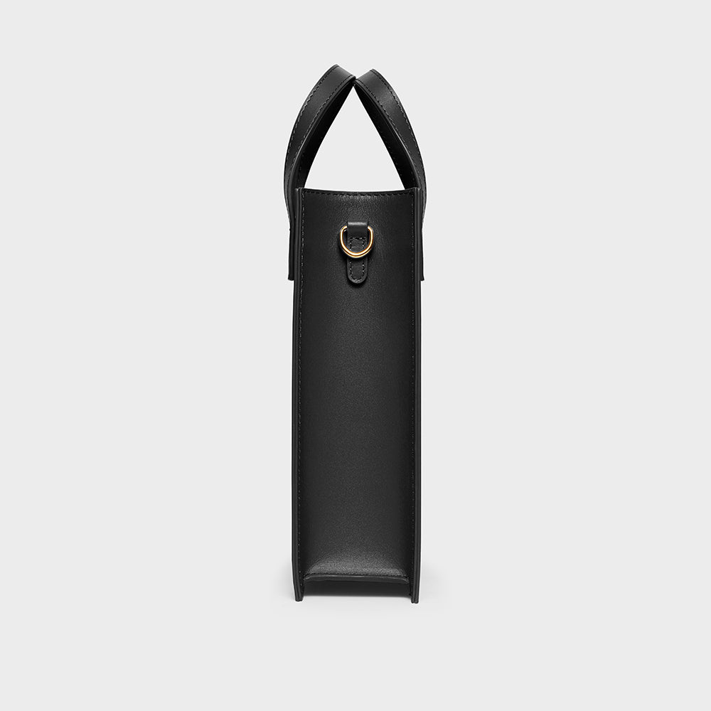 【関税&送料込】N 21 Small Shopper Bag N°21 SMALL FAUX LEATHER SHOPPING BAG WITH LOGO Woman Black