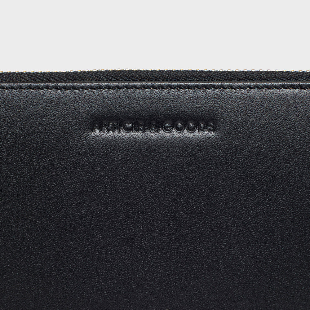 Organizer Long Zippy Wallet - N.149 - Black Smooth Nappa