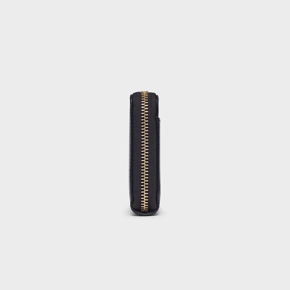 Organizer Long Zippy Wallet - N.149 - Black Smooth Nappa