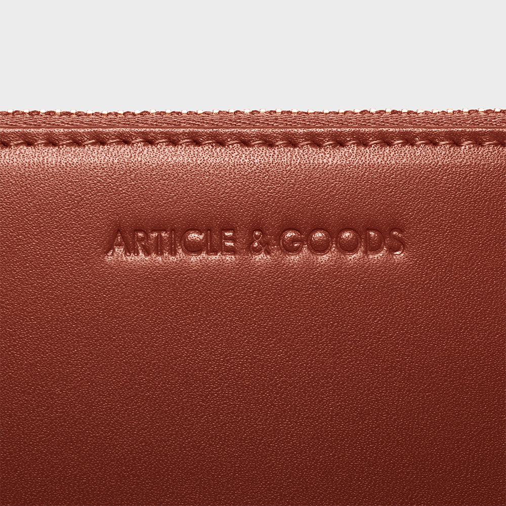 Small Zippy Wallet - N.109 - Mocha Brown Smooth Nappa